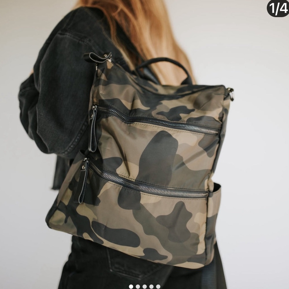 Nori nylon backpack/ crossbody
